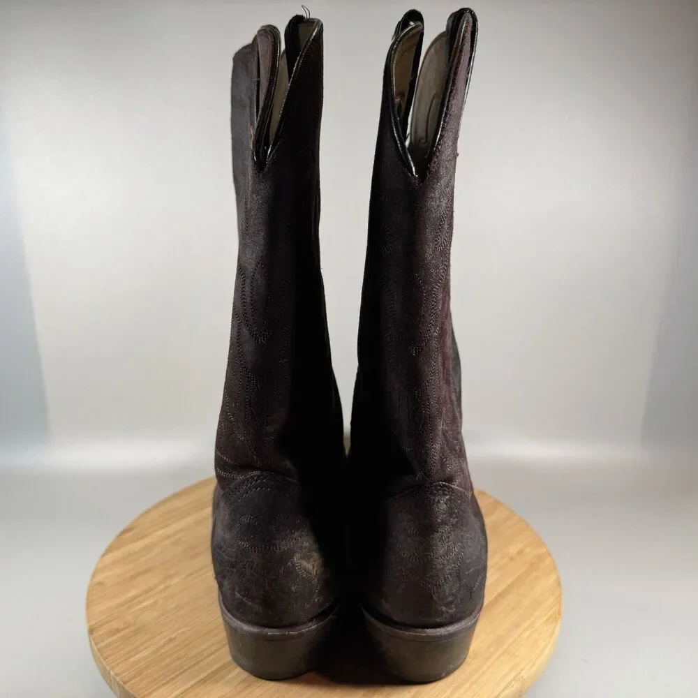 Long Haul Brown Cowboy Boots‎ Goodyear Welt 10.5 M USA